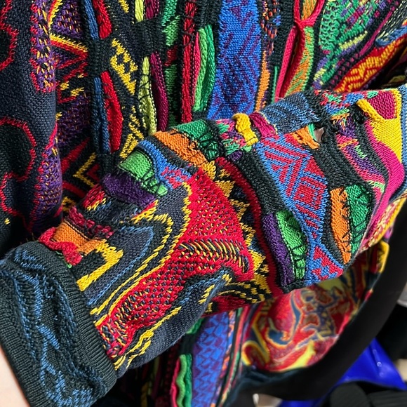 Rare Coogi Jungle Animal Knit Multicolor Retro Biggie Vintage HolyGrail Sweater - Picture 17 of 17